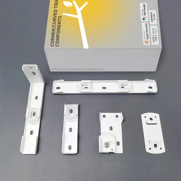 Corner/curved track components (incl. bendable plastic track)